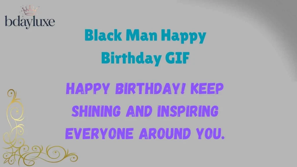 Black Man Happy Birthday GIF