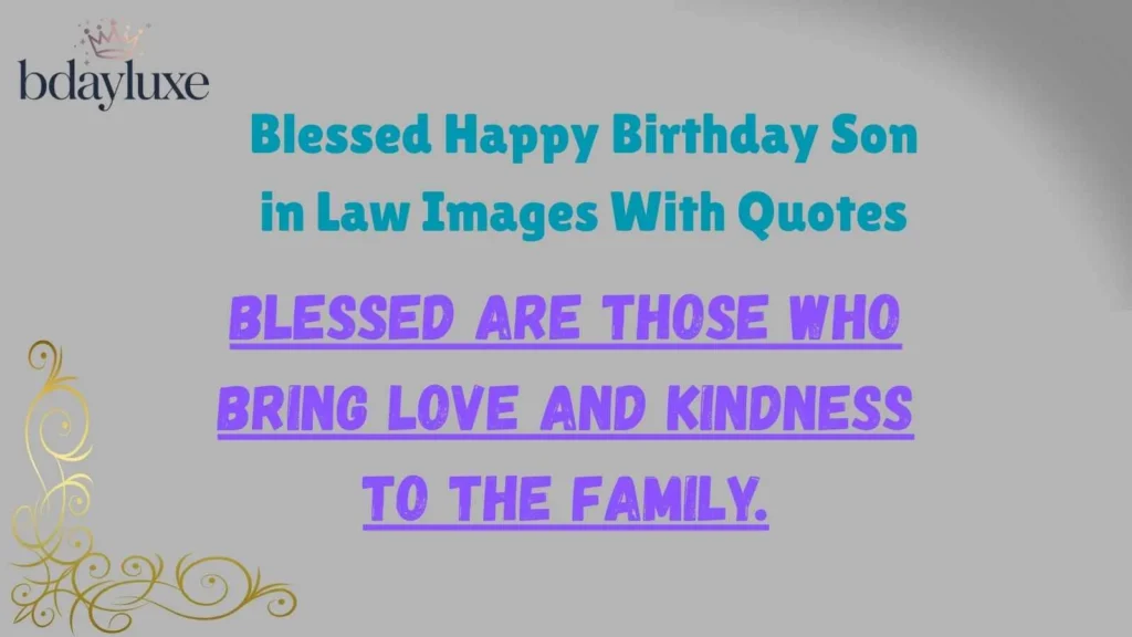 Blessed Happy Birthday Son in Law Images With Quotes