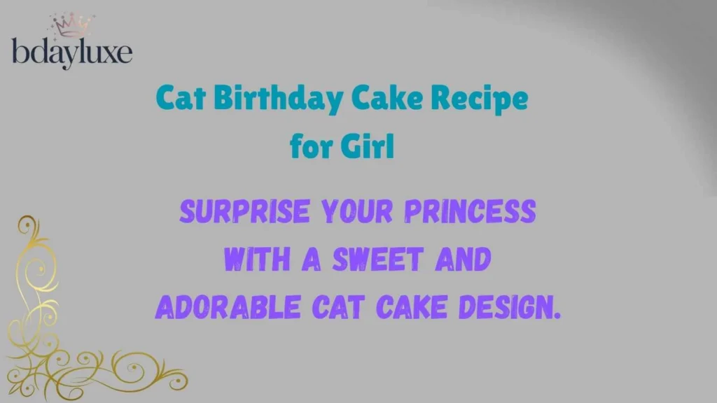 Cat Birthday Cake Recipe for Girl