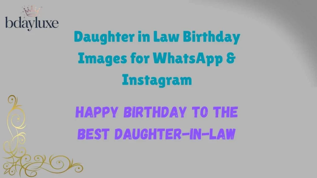 Daughter in Law Birthday Images for WhatsApp & Instagram