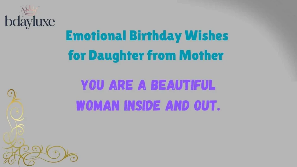 Emotional Birthday Wishes for Daughter from Mother 