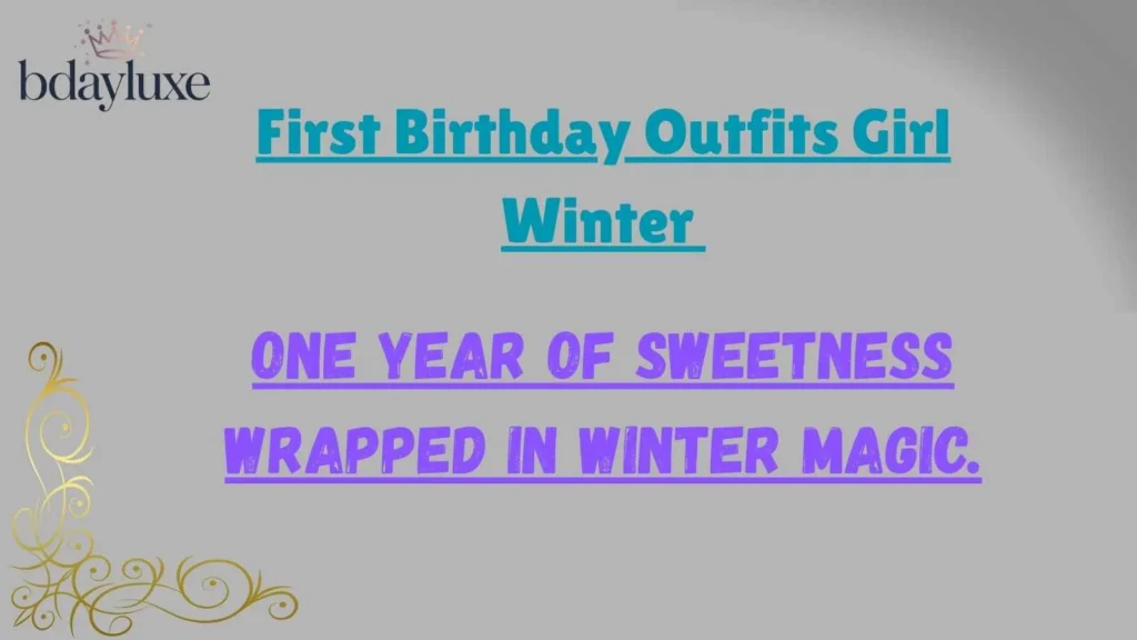 First Birthday Outfits Girl Winter 