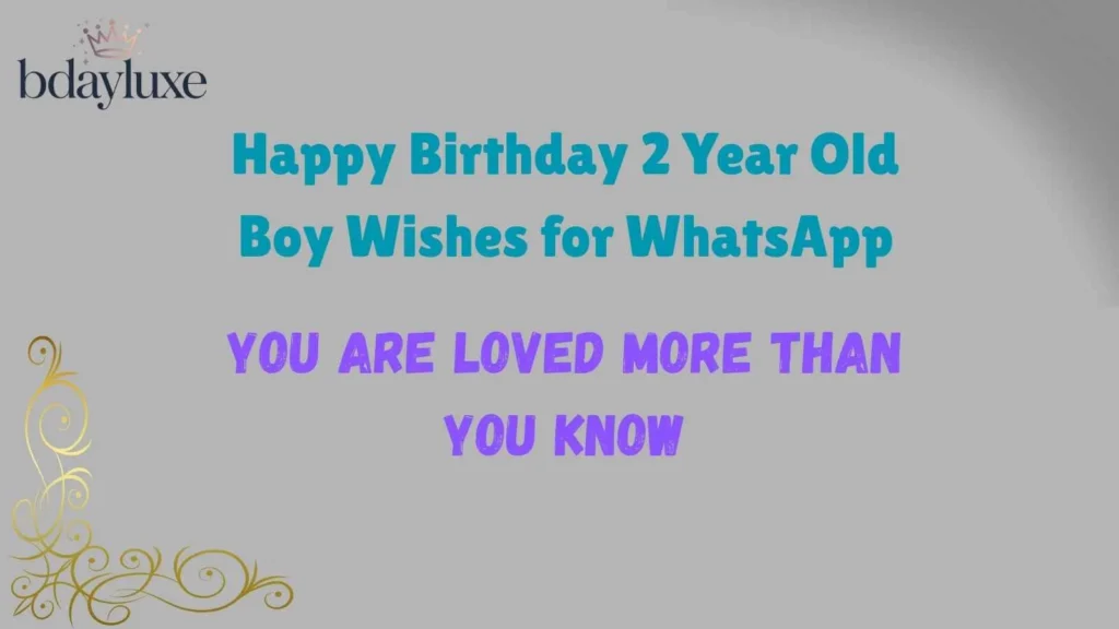 Happy Birthday 2 Year Old Boy Wishes for WhatsApp