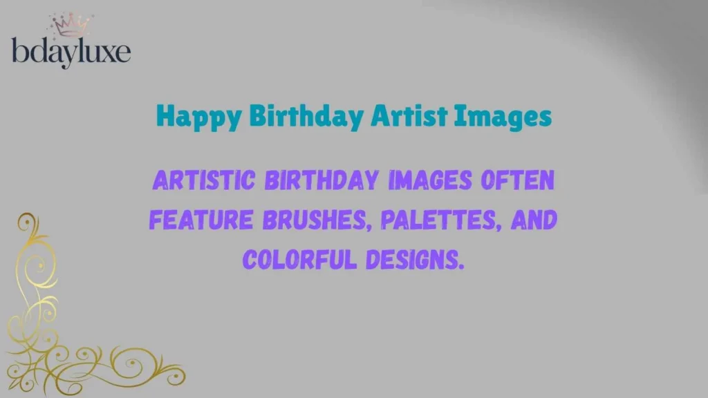 Happy Birthday Artist Images
