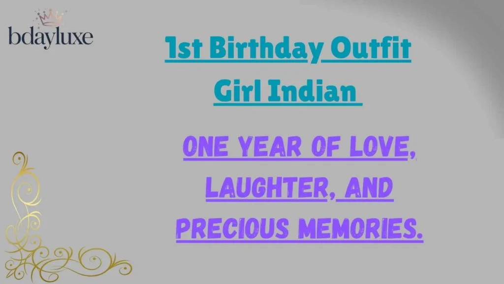 1st Birthday Outfit Girl Indian