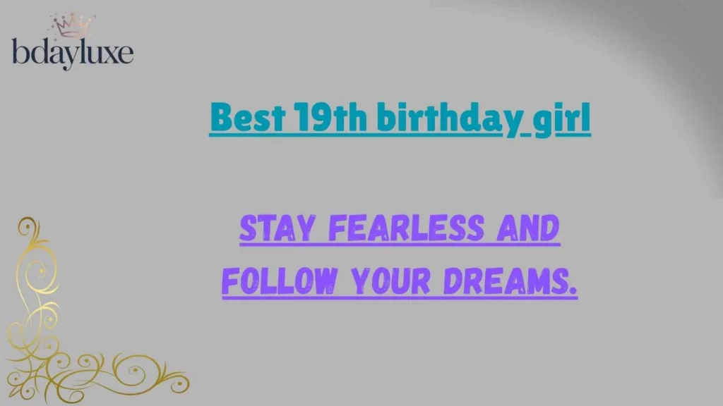 Best 19th birthday girl