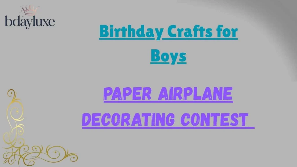Birthday Crafts for Boys