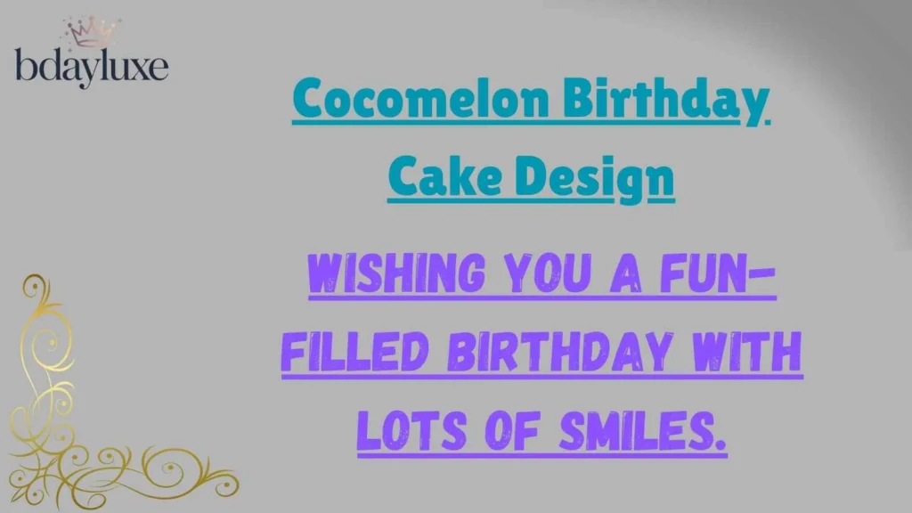 Cocomelon Birthday Cake Design