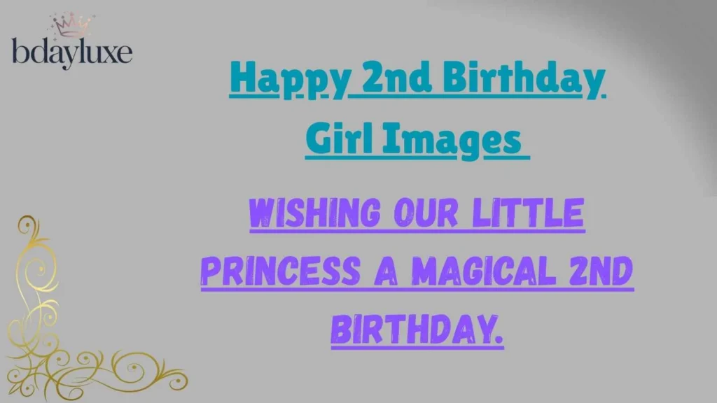 Happy 2nd Birthday Girl Images