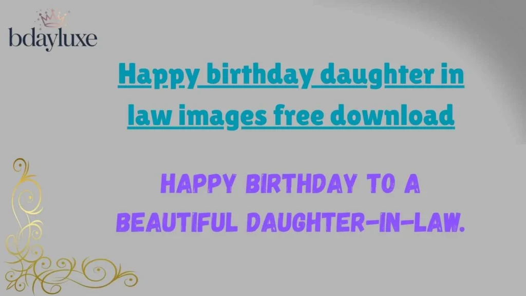 Happy birthday daughter in law images free download