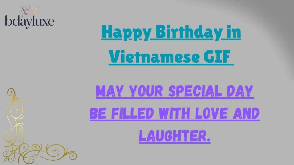 Happy Birthday in Vietnamese GIF 