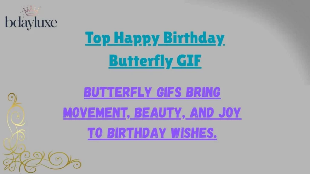 Top Happy Birthday Butterfly GIF