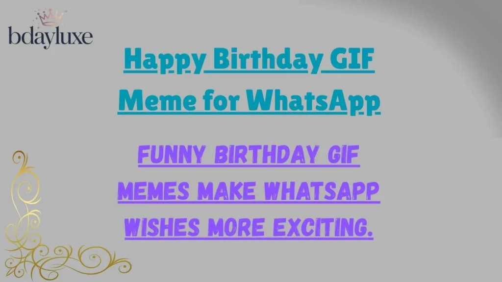 Happy Birthday GIF Meme for WhatsApp