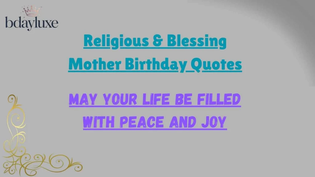Religious & Blessing Mother Birthday Quotes