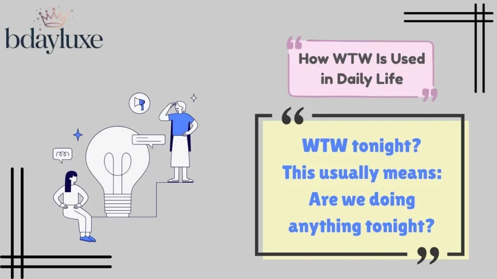 How WTW Is Used in Daily Life
