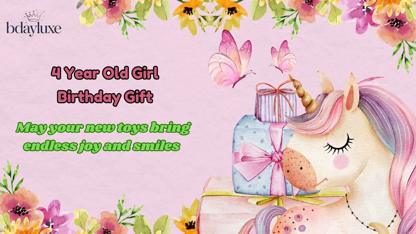 4 Year Old Girl Birthday Gift