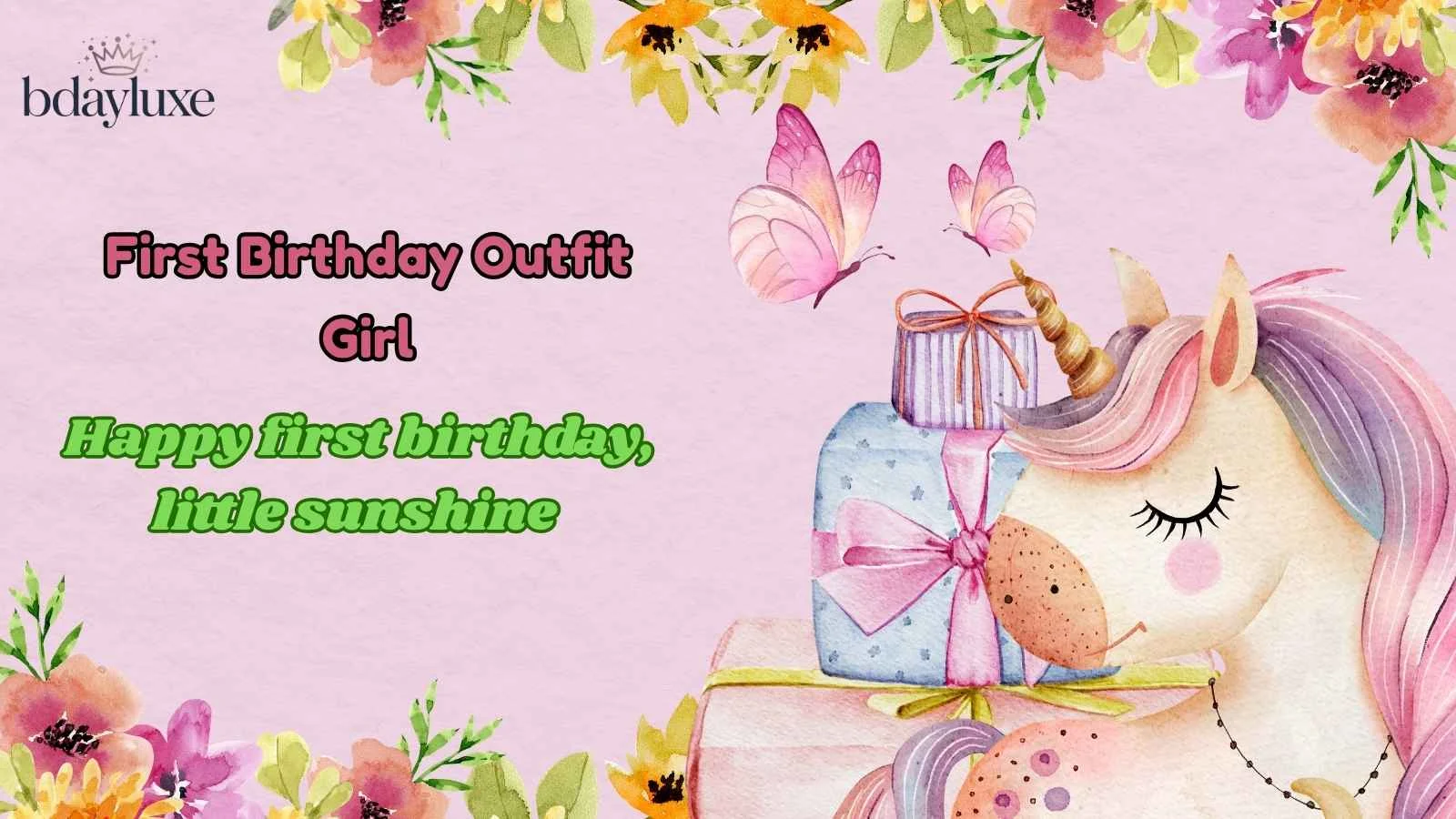 First Birthday Outfit Girl