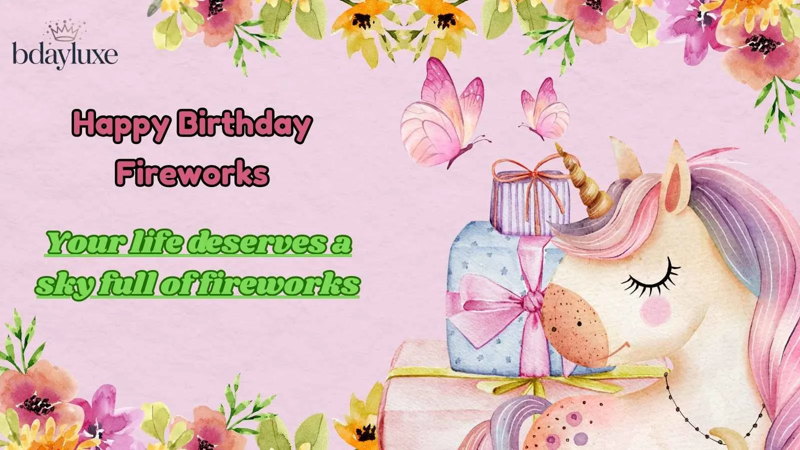 Happy Birthday Fireworks