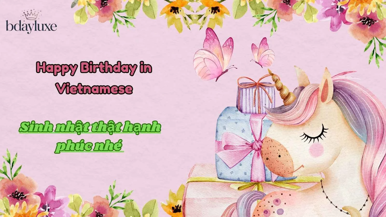 Happy Birthday in Vietnamese