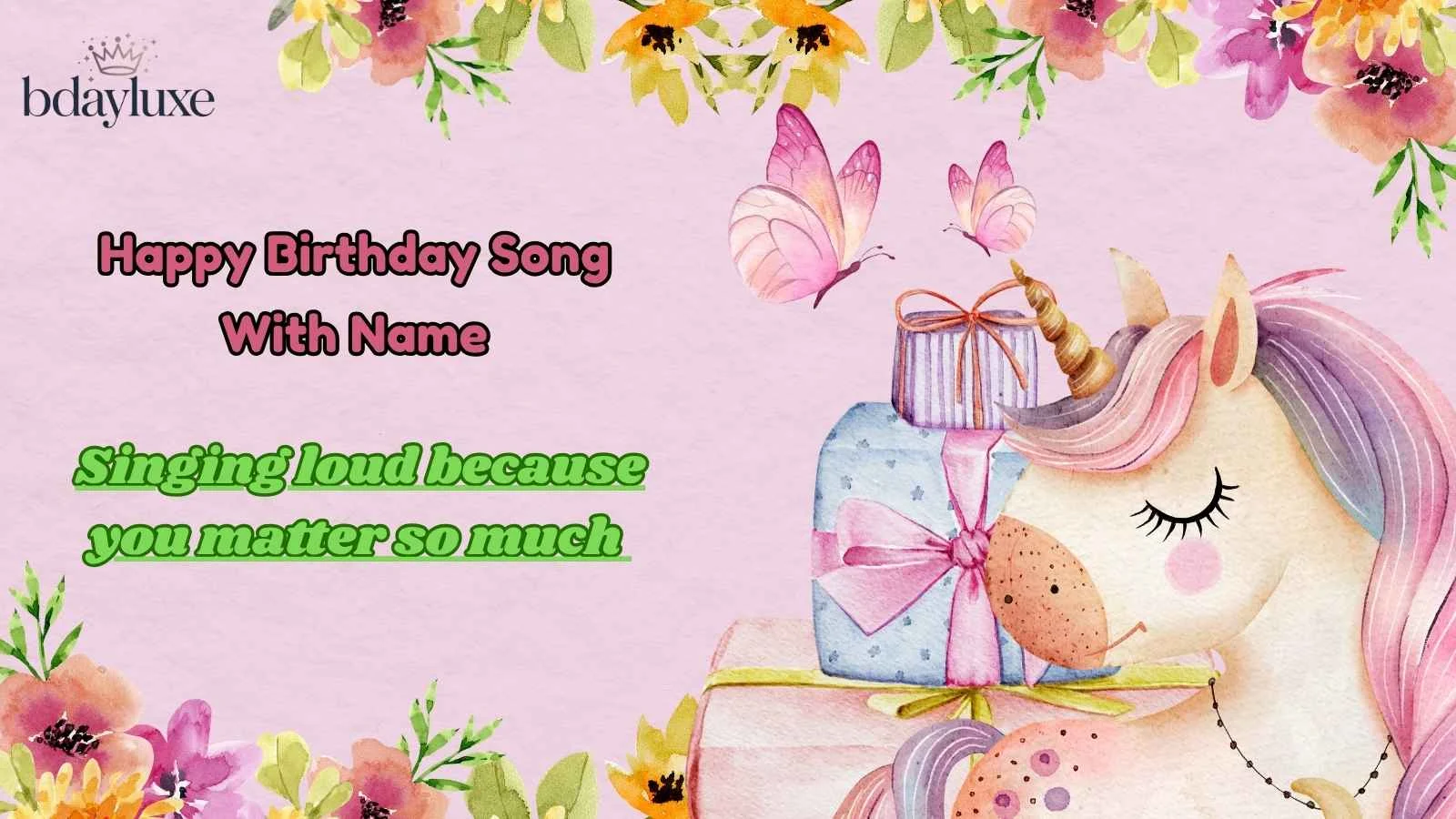 Happy Birthday Song With Name