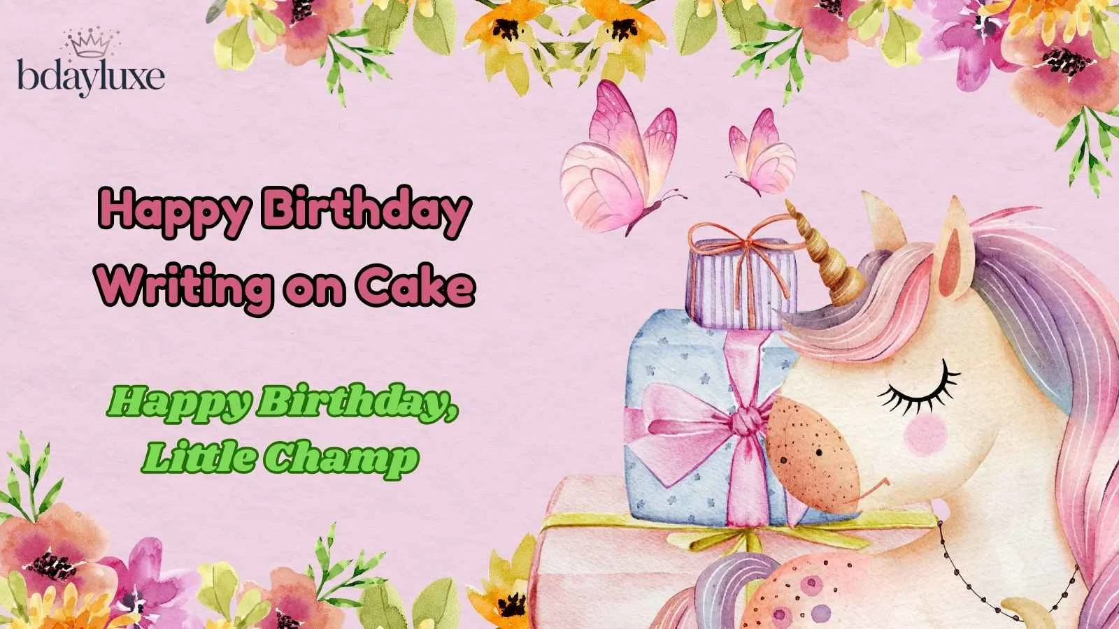 Happy Birthday Writing on Cake