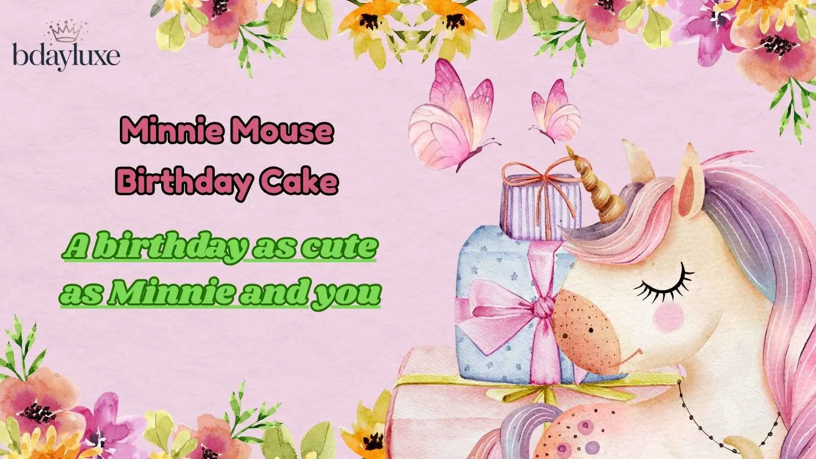 Minnie Mouse Birthday Cake