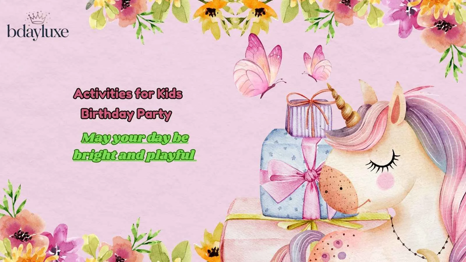 Activities for Kids Birthday Party