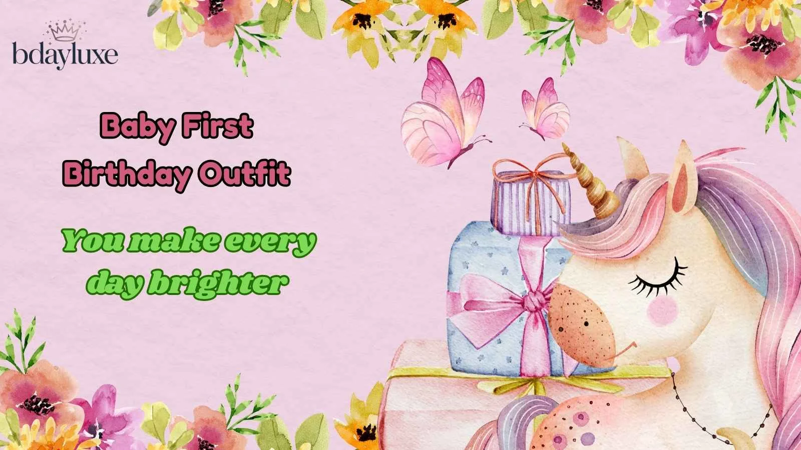 Baby First Birthday Outfit