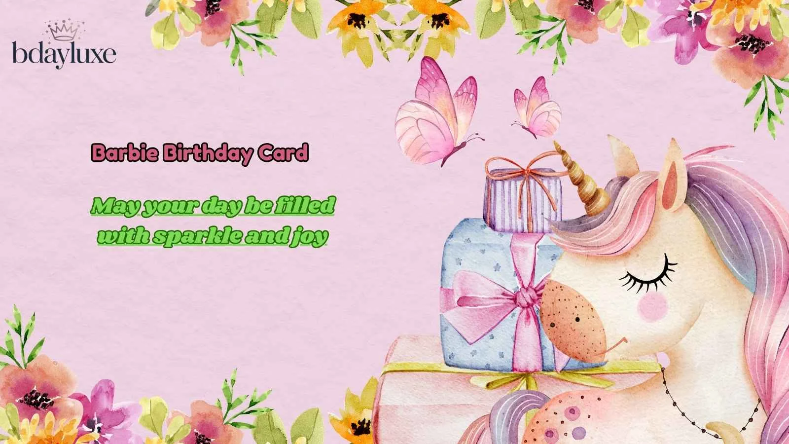 Barbie Birthday Card