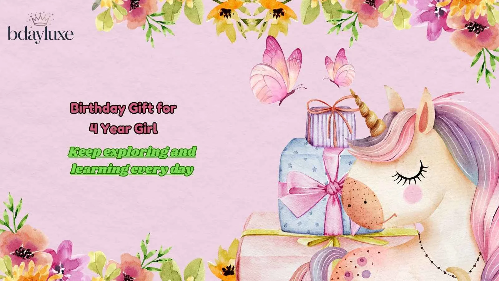 Birthday Gift for 4 Year Girl