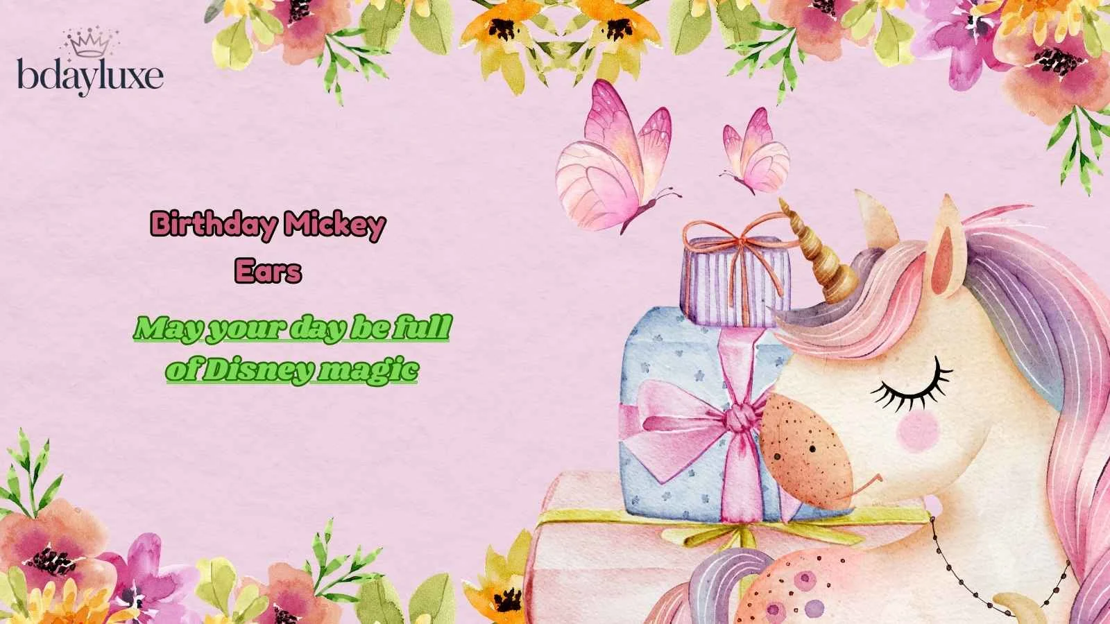 Birthday Mickey Ears