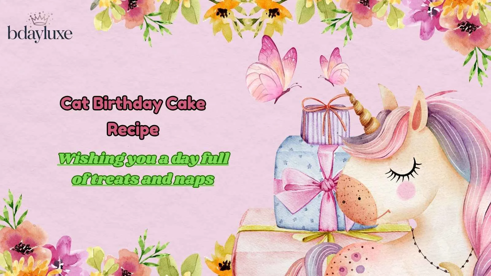 Cat Birthday Cake Recipe