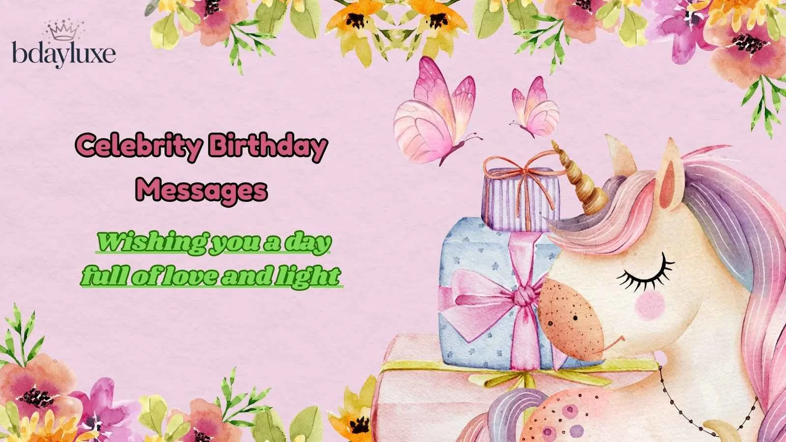 Celebrity Birthday Messages