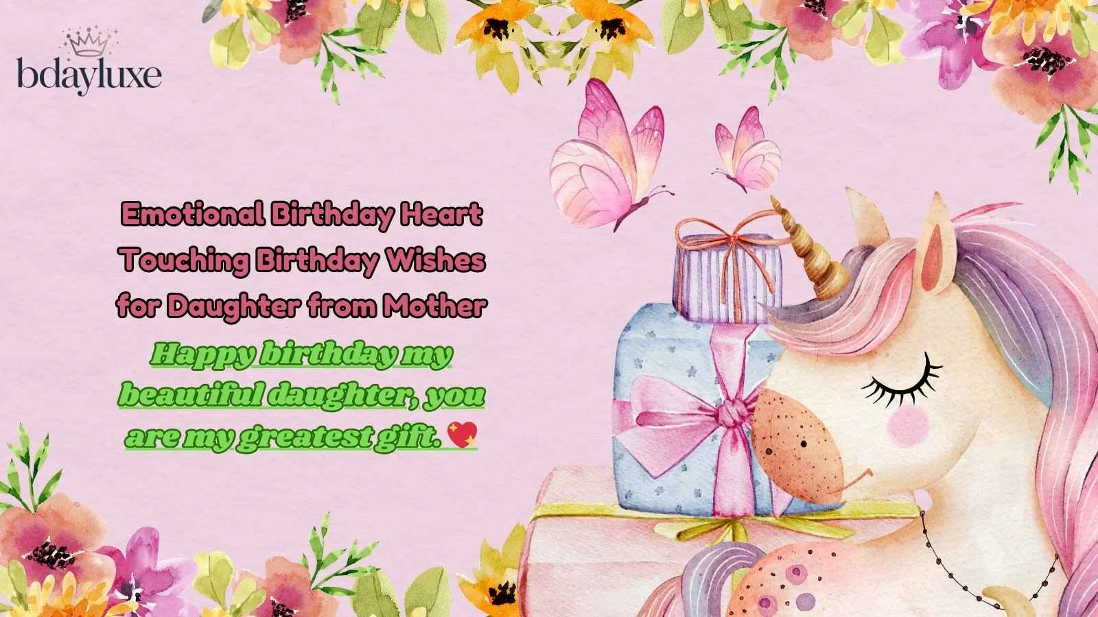 Emotional Birthday Heart Touching Birthday Wishes for Daughter from Mother