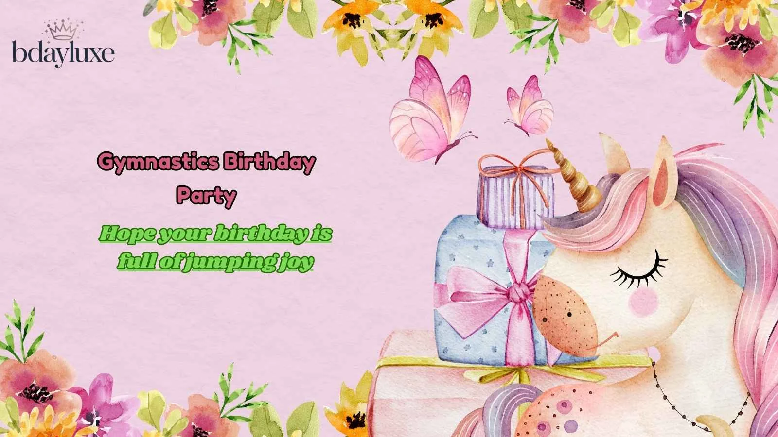 Gymnastics Birthday Party