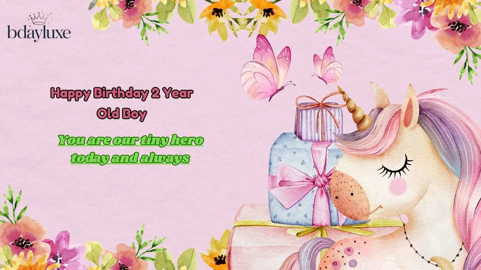 Happy Birthday 2 Year Old Boy