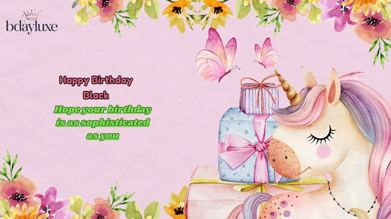 Happy Birthday Black