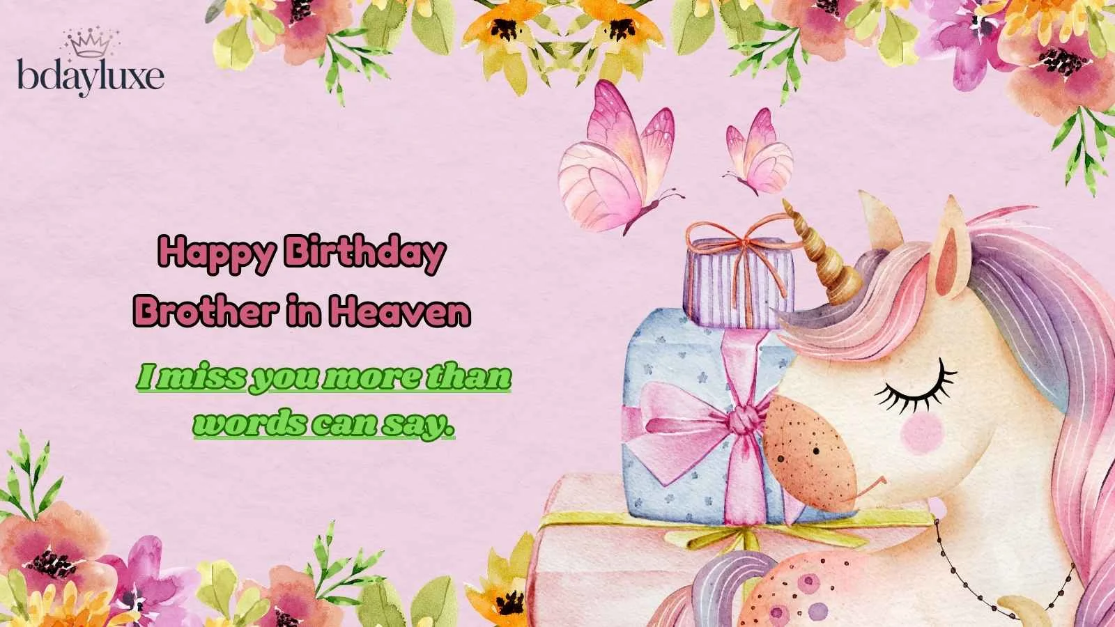 Happy Birthday Brother in Heaven