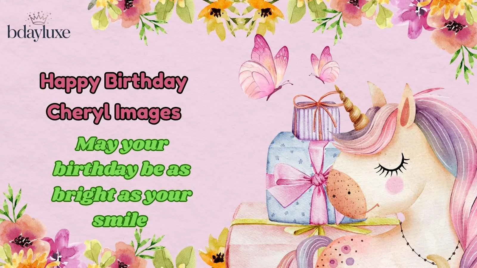 Happy Birthday Cheryl Images