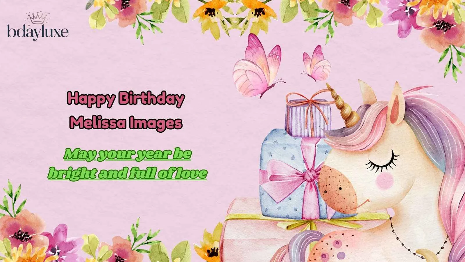 Happy Birthday Melissa Images