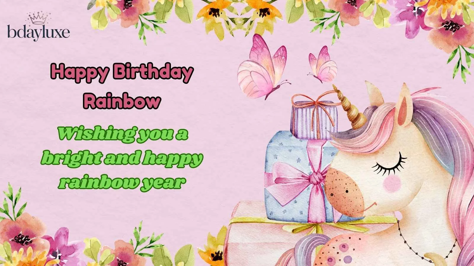 Happy Birthday Rainbow