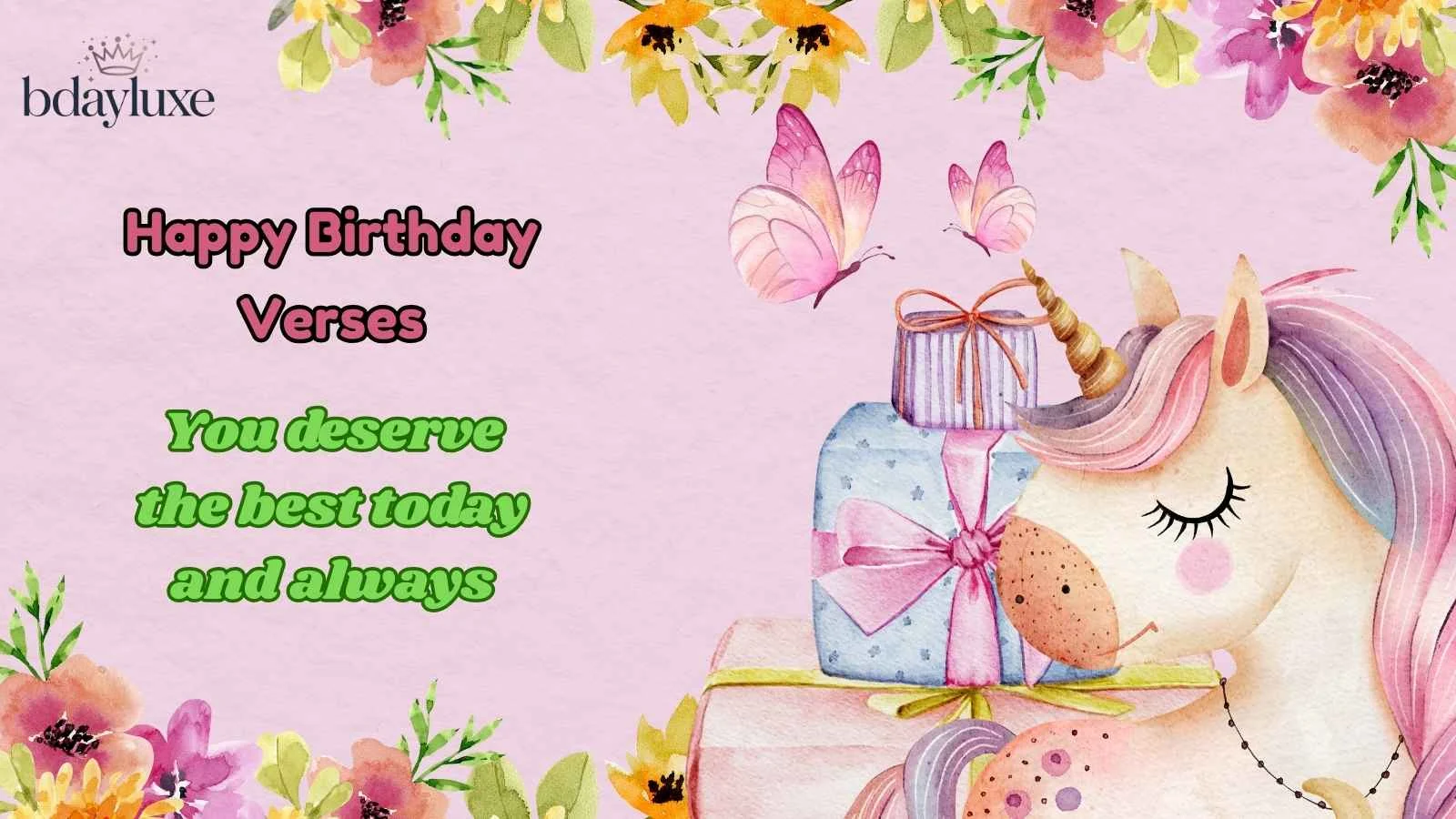 Happy Birthday Verses