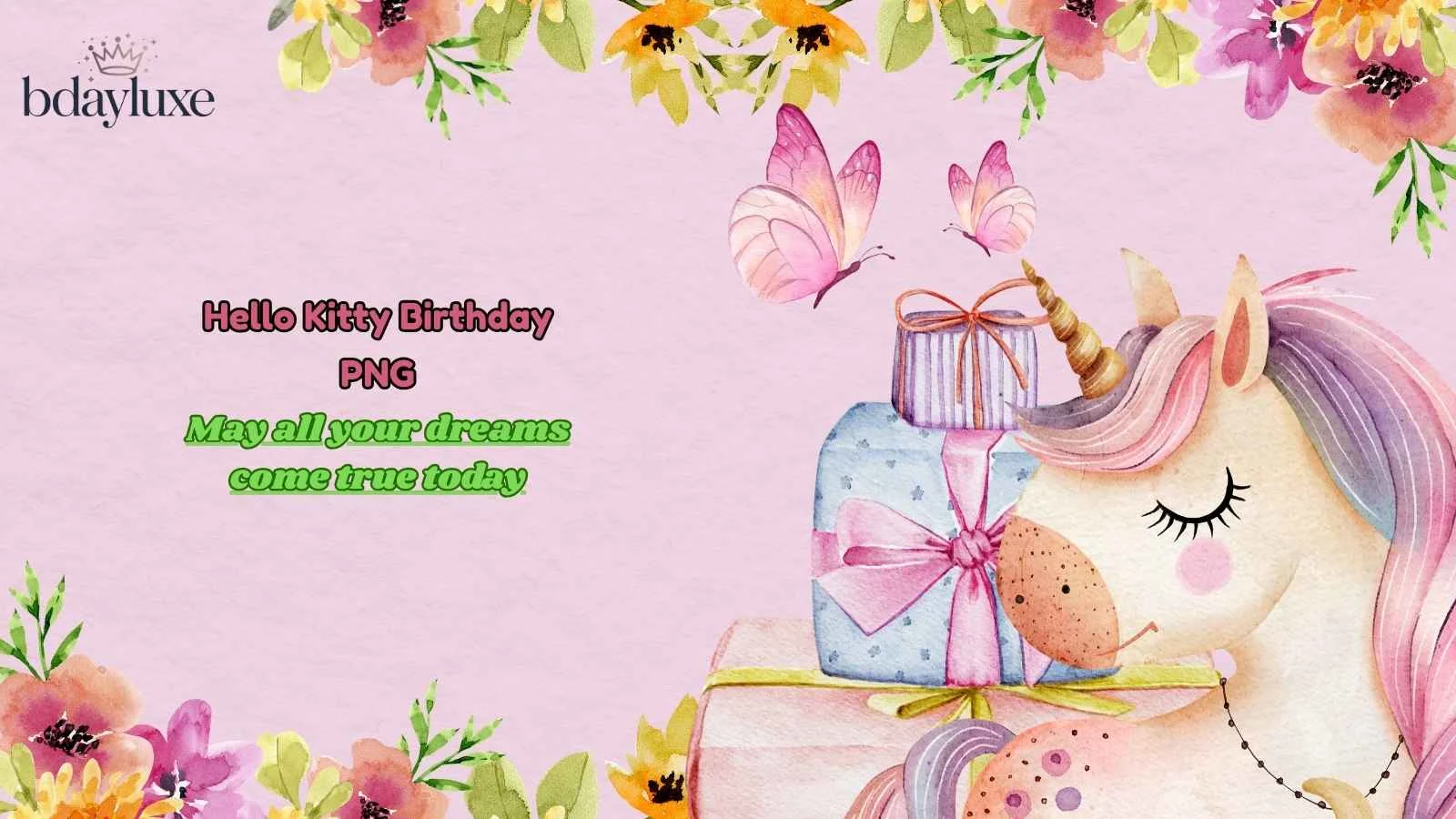 Hello Kitty Birthday PNG