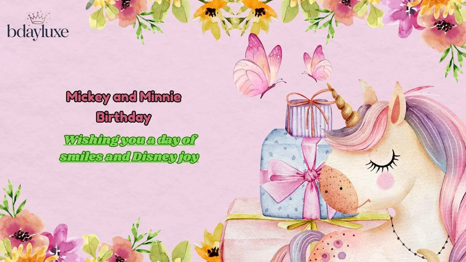 Mickey and Minnie Birthday