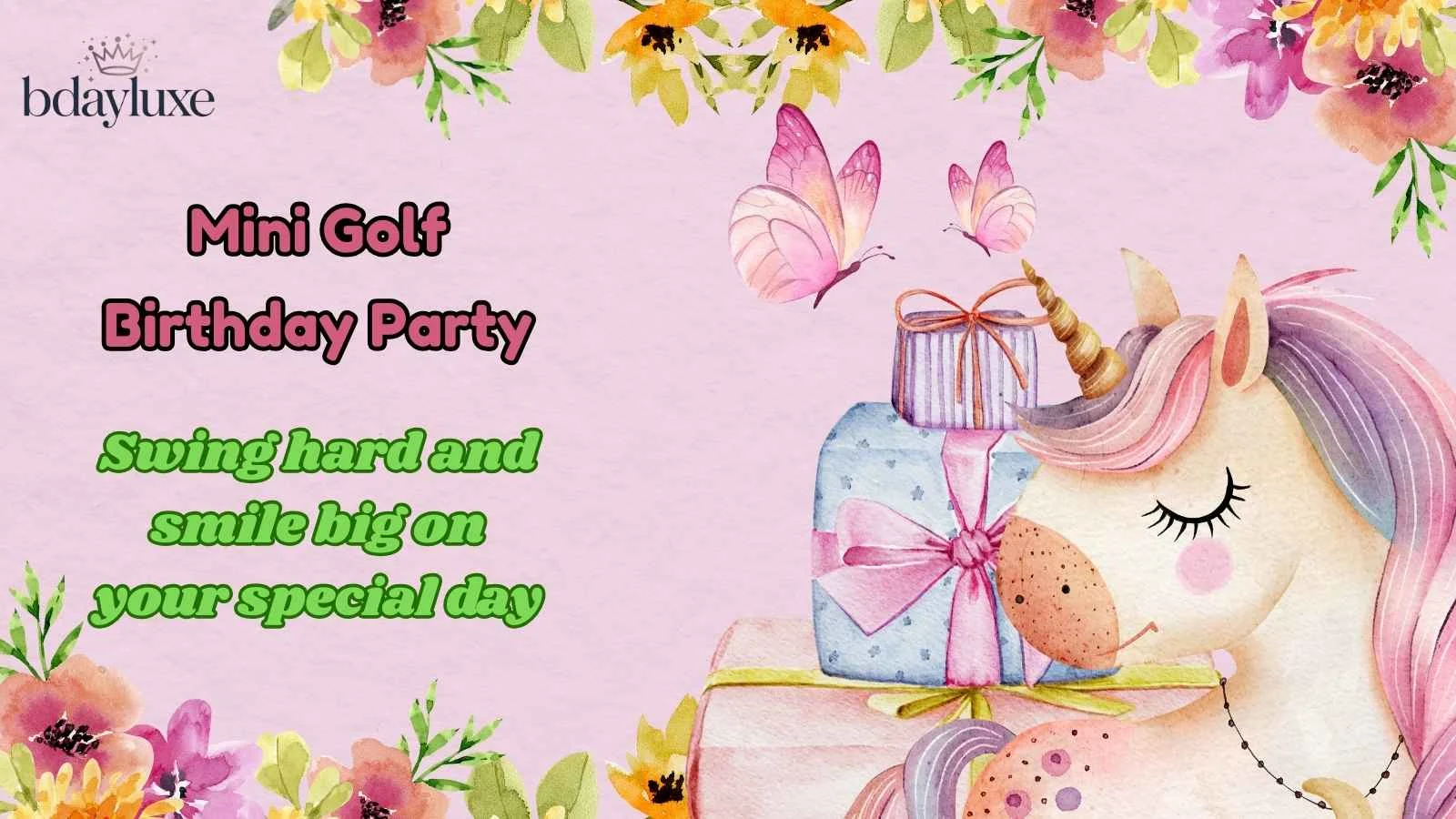 Mini Golf Birthday Party