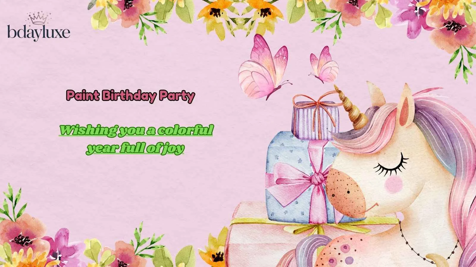 Paint Birthday Party