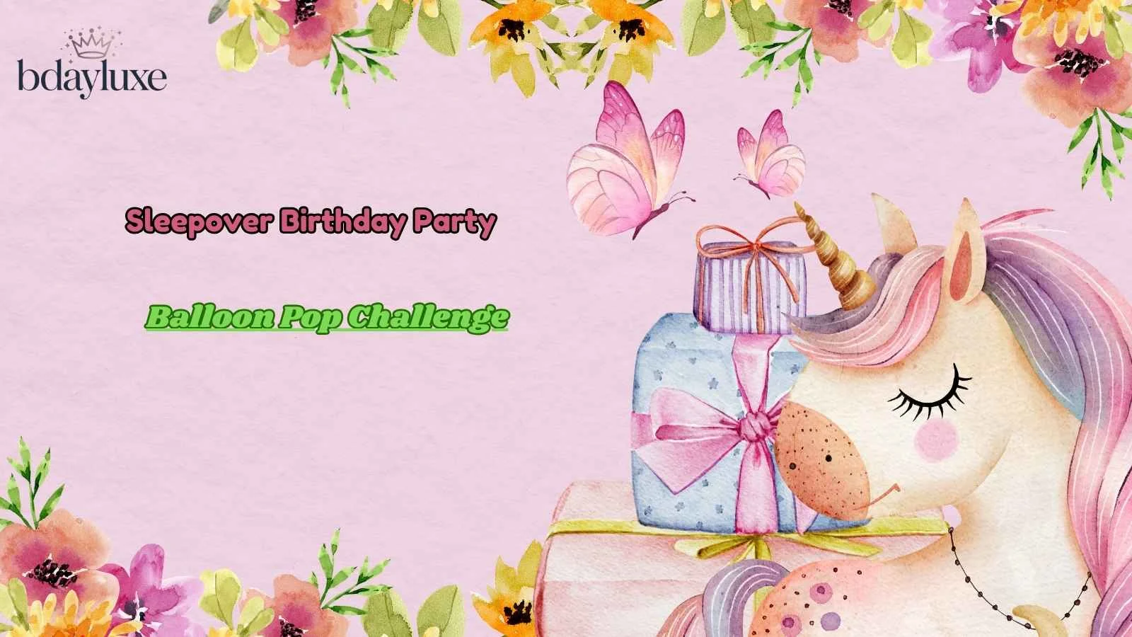 Sleepover Birthday Party