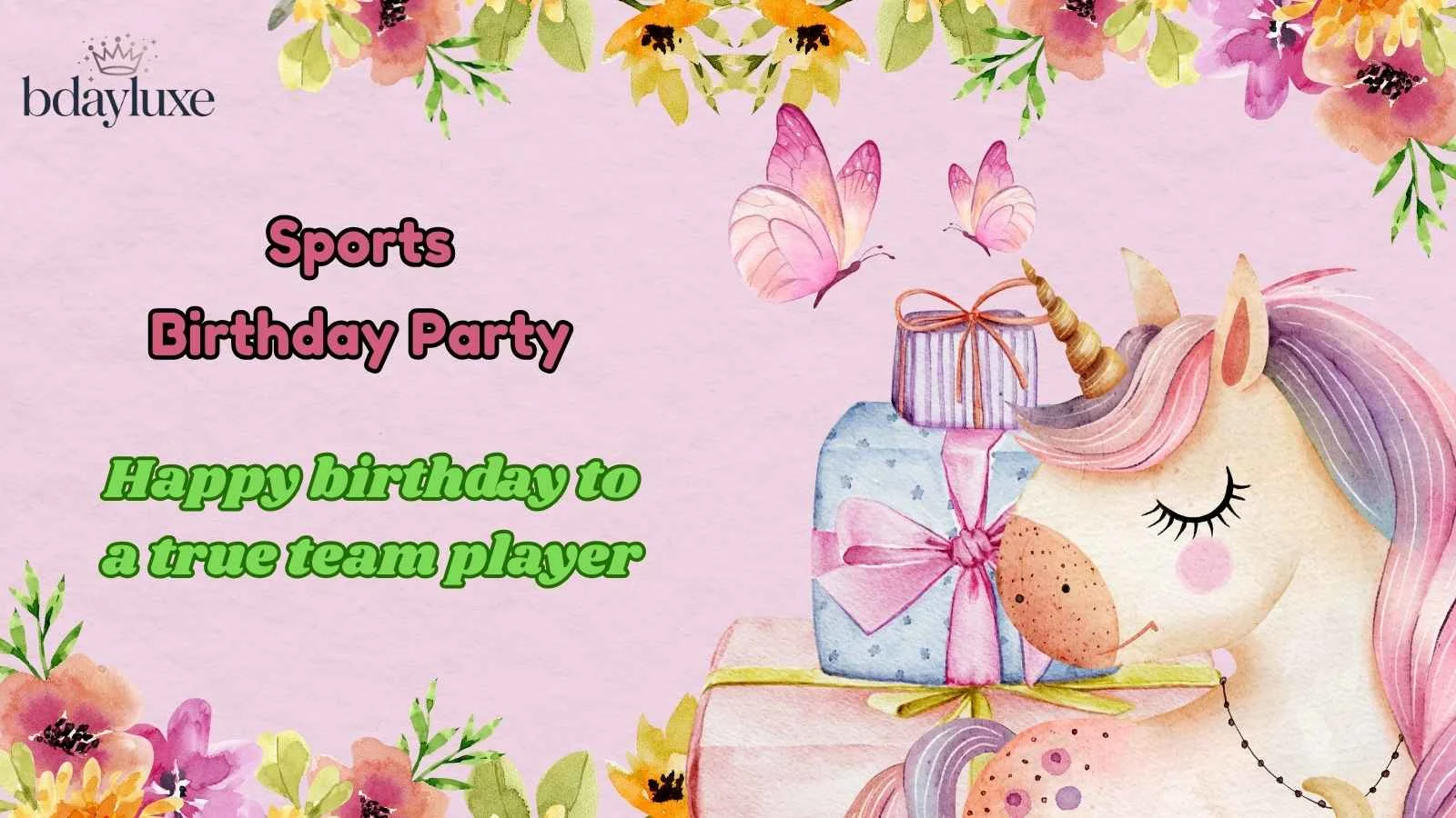 Sports Birthday Party