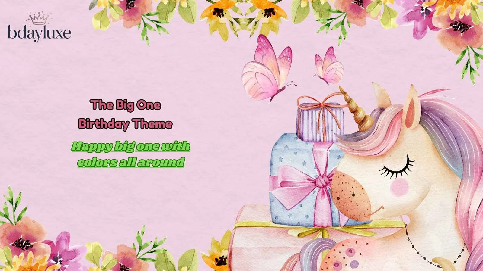 The Big One Birthday Theme