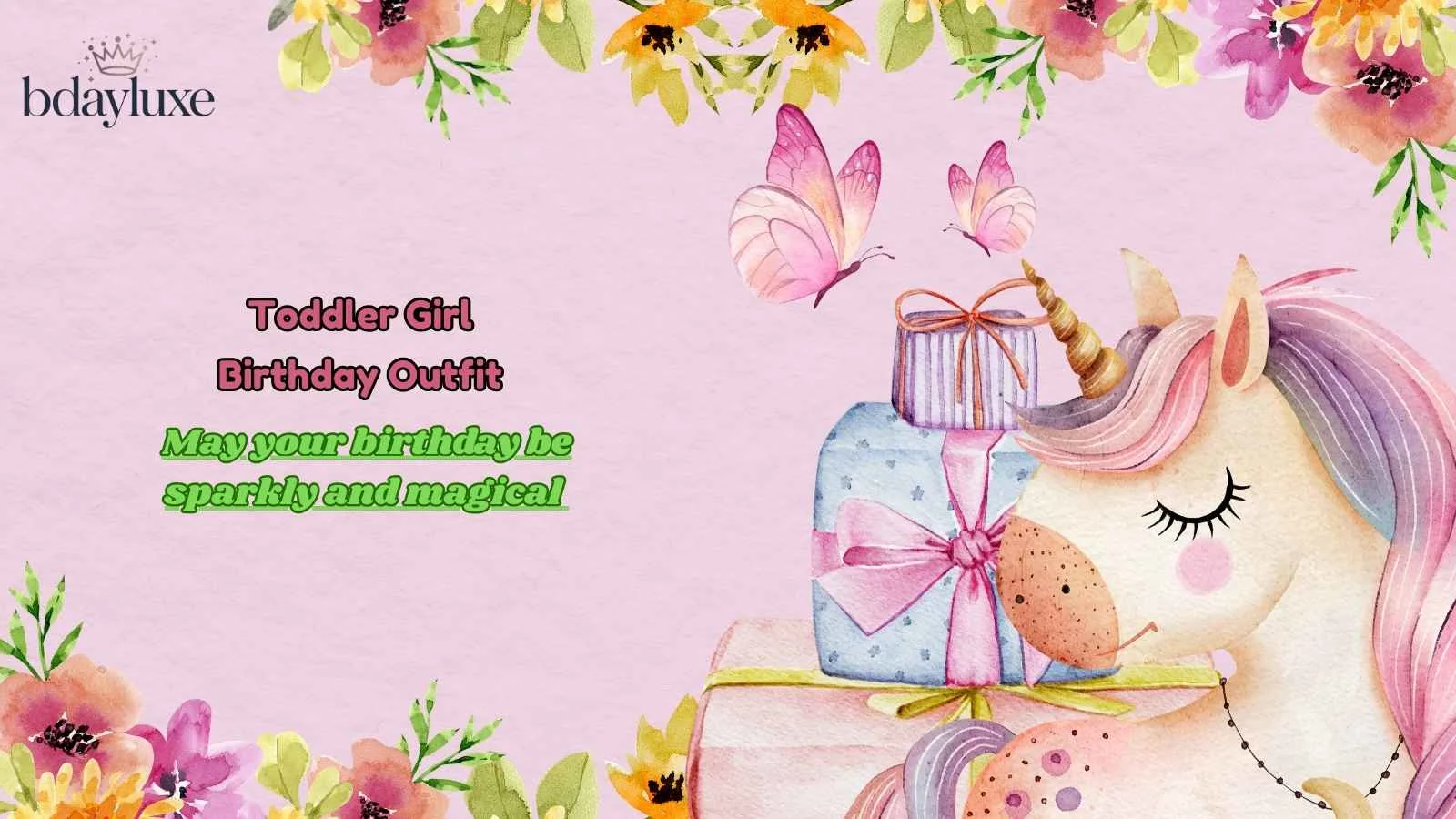 Toddler Girl Birthday Outfit